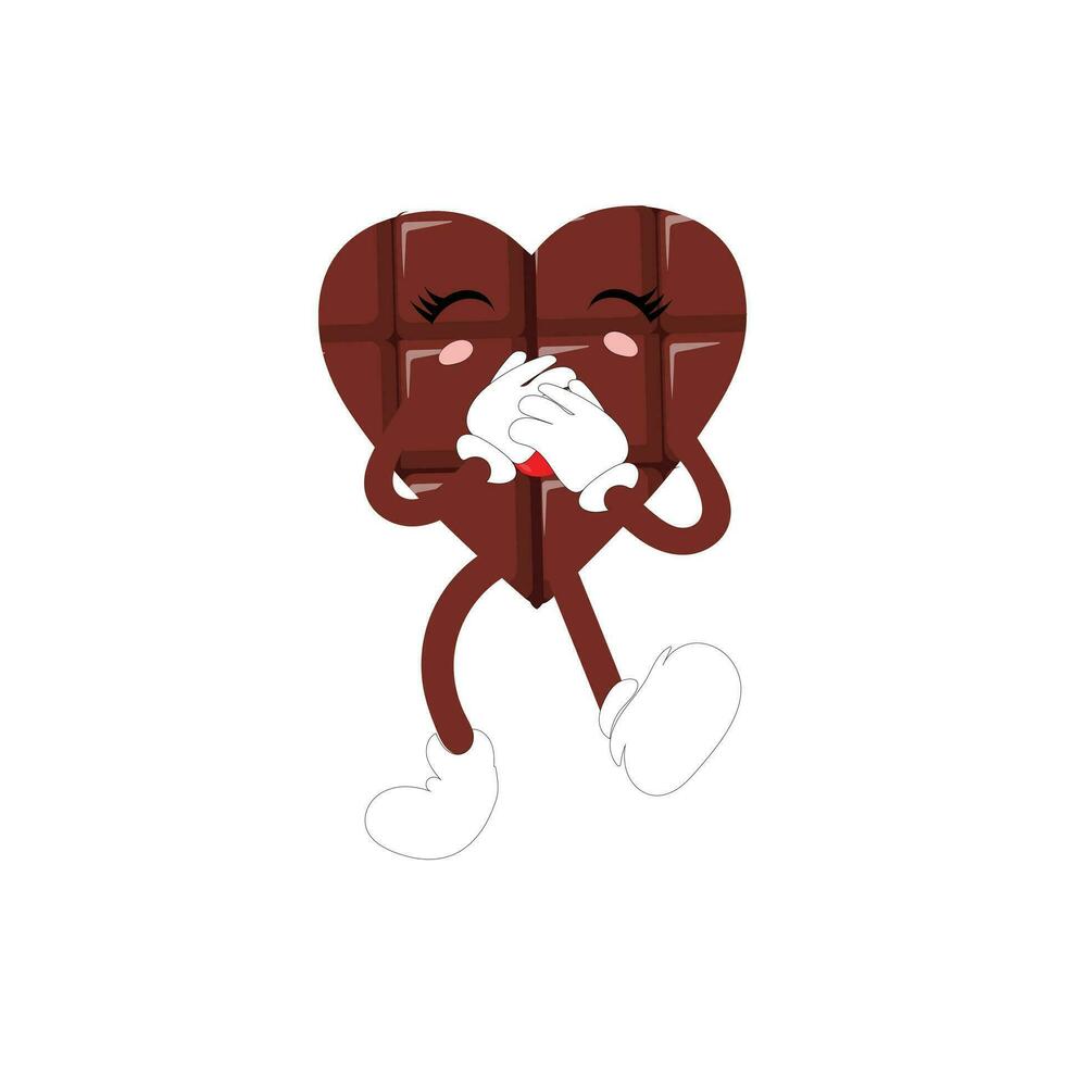 love heart cartoon with many expressions. different love heart activity vector illustration flat design. smart love heart for children story book.