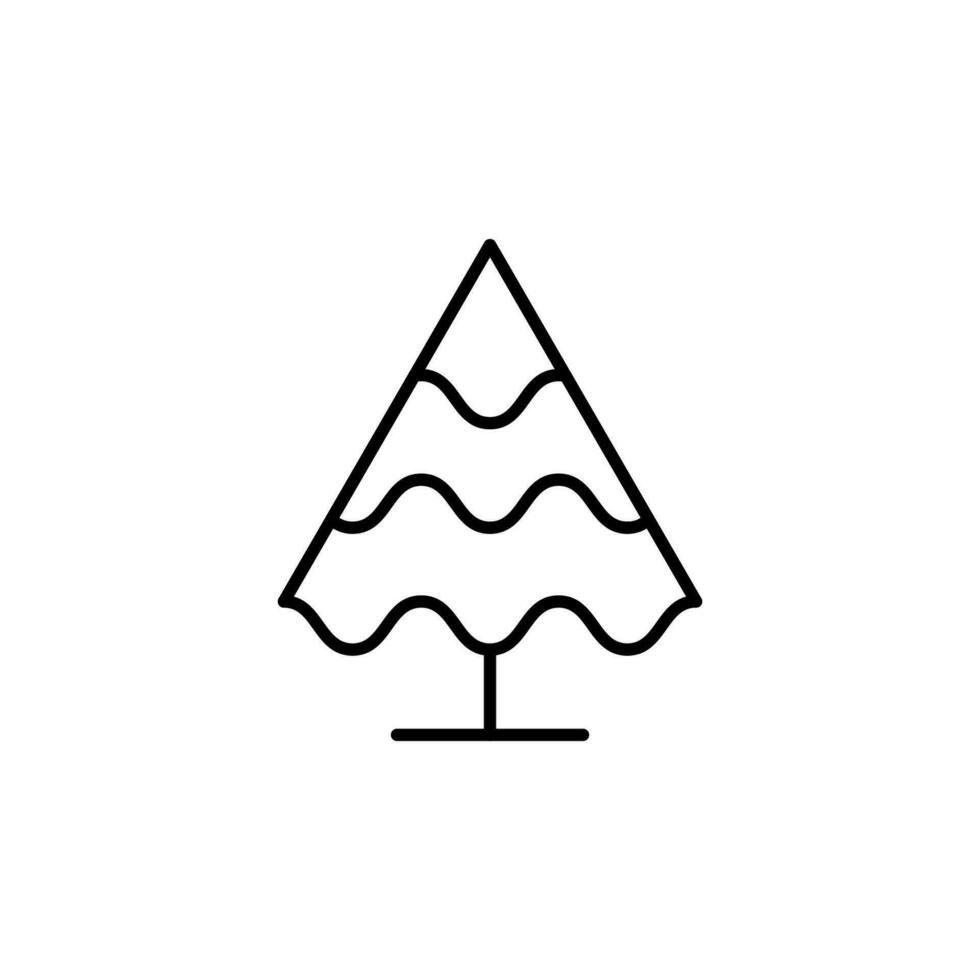 árbol vector forrado sencillo símbolo