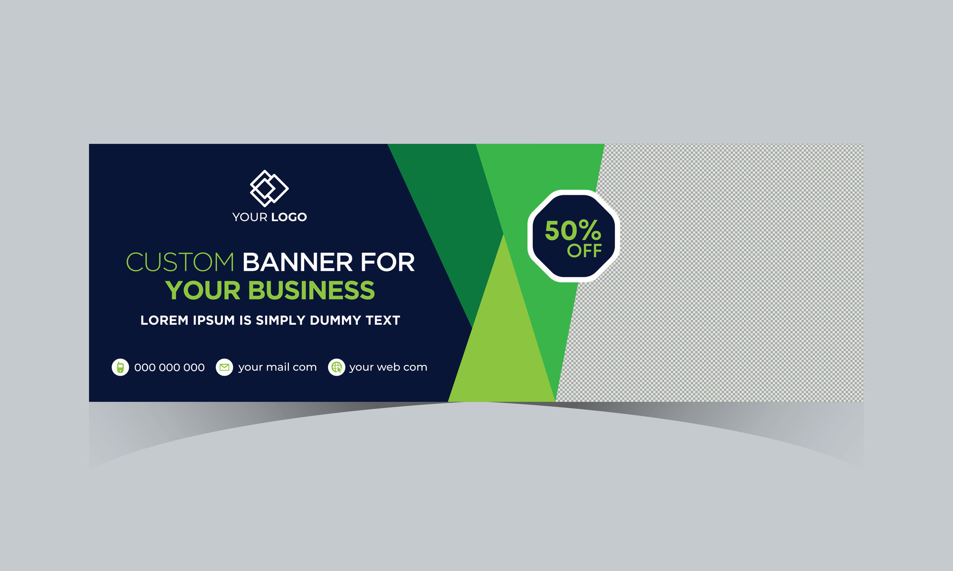 Abstract banner design web template. Gradient cover header background ...