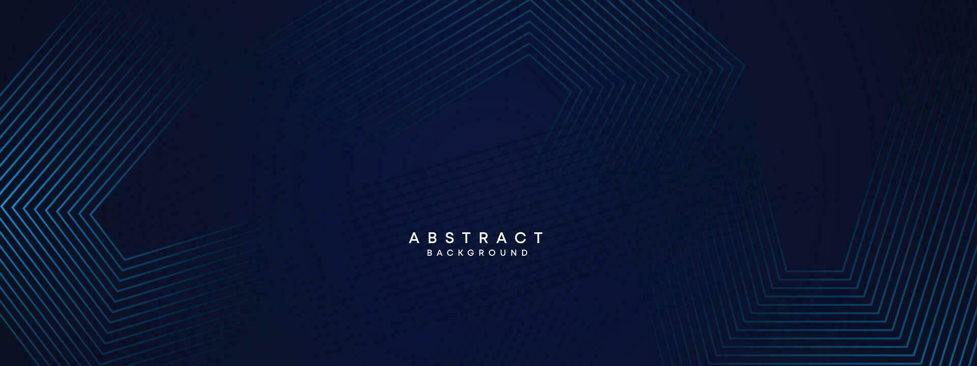 Abstract Dark Blue Waving circles lines Technology Background. Modern gradient with glowing lines shiny geometric shape and diagonal, for brochure, cover, poster, banner, website, header vector