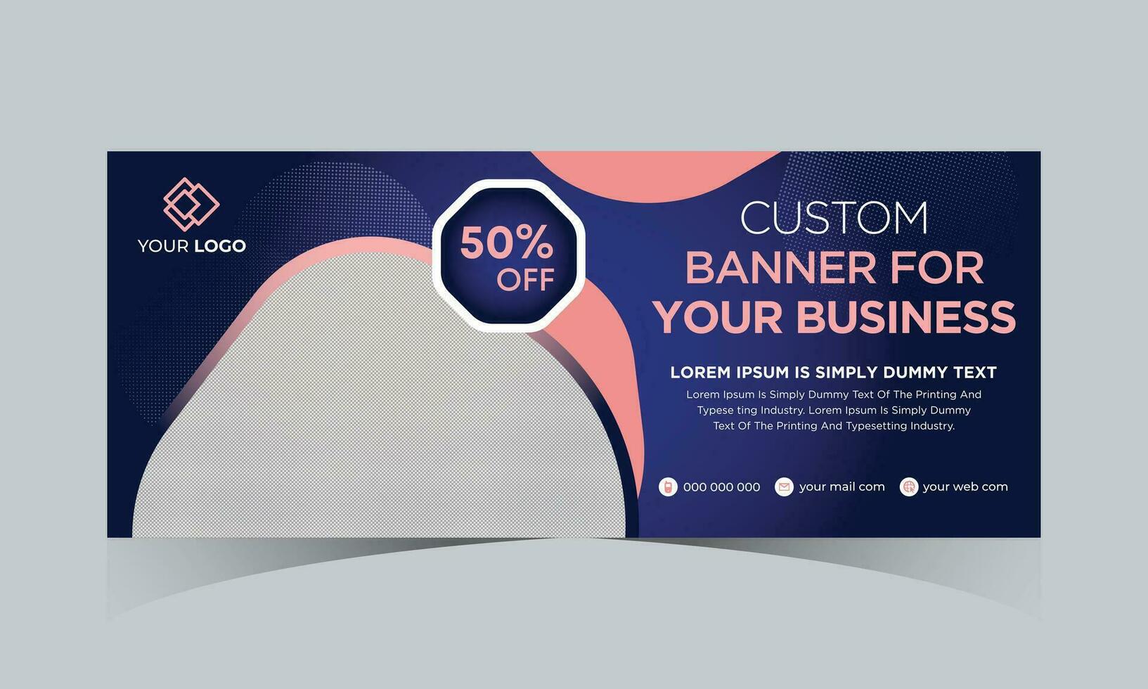 Abstract banner design web template. Gradient cover header background for website design, Social Media Cover ads banner, flyer, invitation card, annual report, backdrop, brochure, poster vector