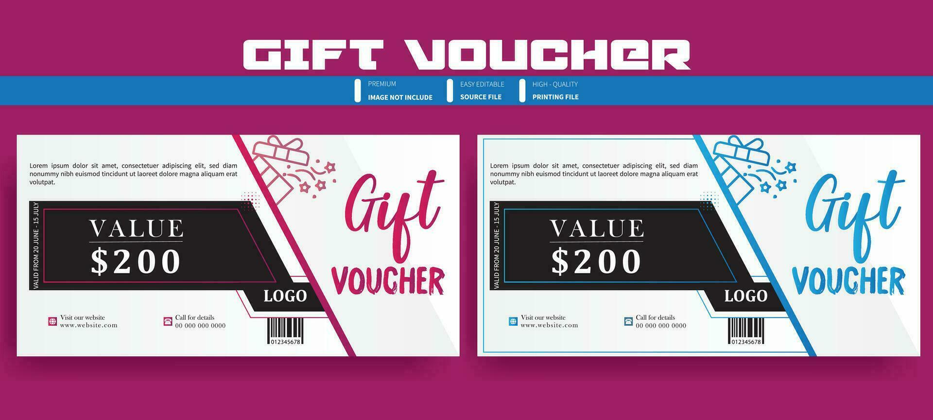 Gift card with floral decoration. Invitation card. Coupon template. Eucalyptus leaves on a light background. Background for the invitation, shop, beauty salon, spa, Food, Gym, etc. vector