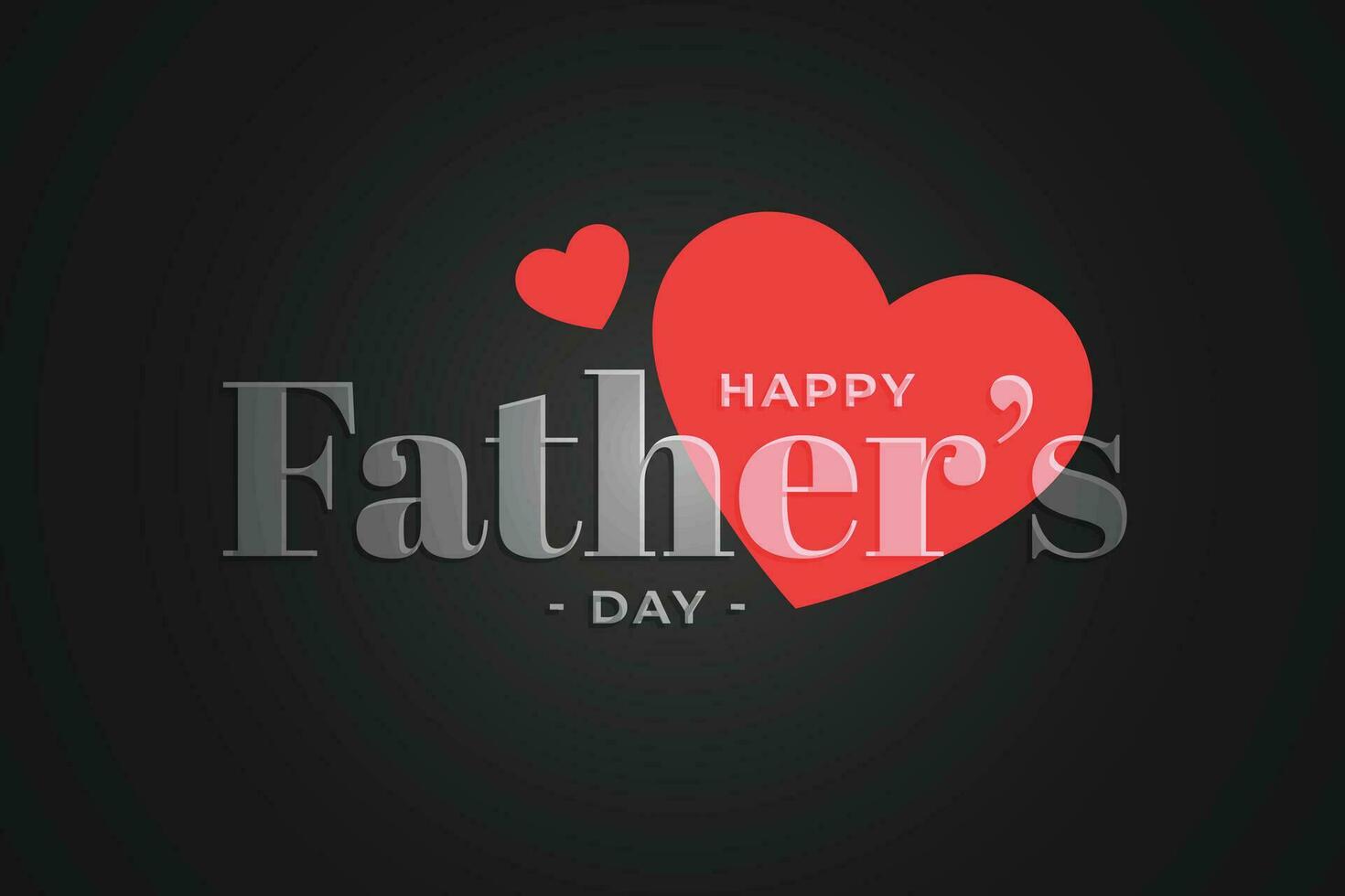 nice happy fathers day hearts background vector