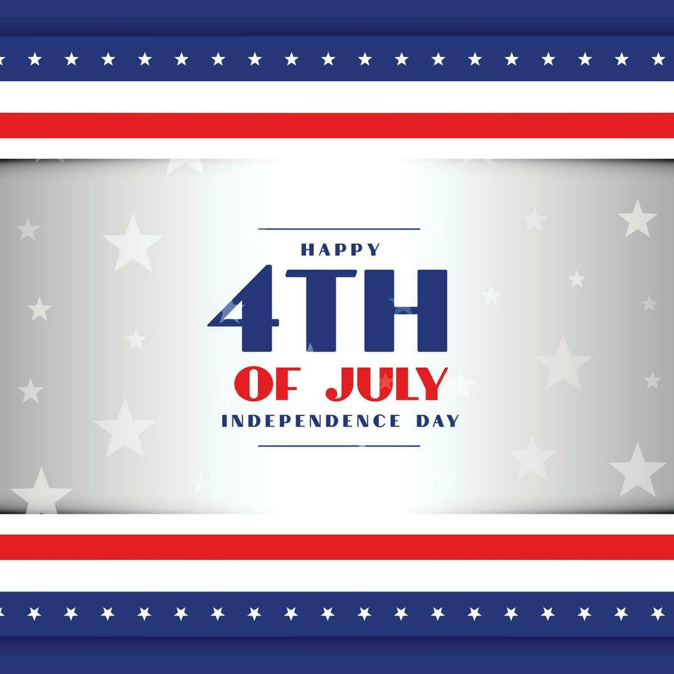 4to de julio americano independencia día patriótico antecedentes vector