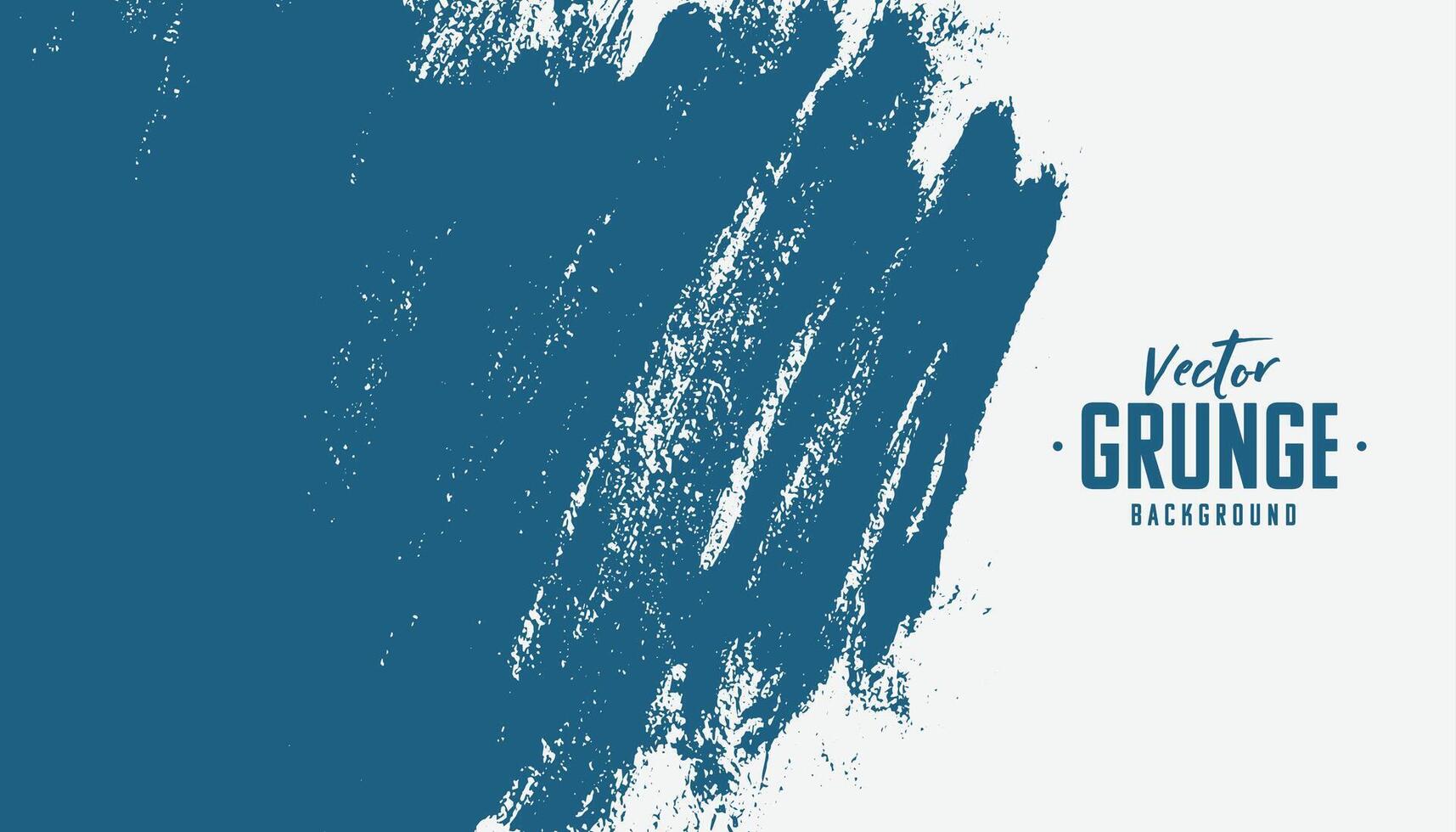 hand painted blue grunge texture background vector