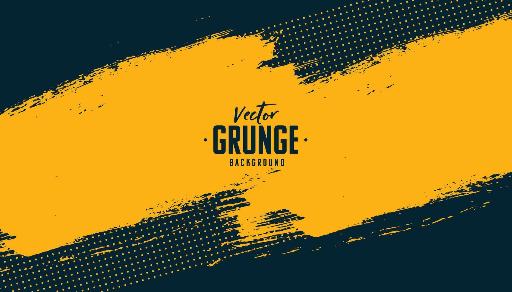 abstract yellow grunge on black background vector