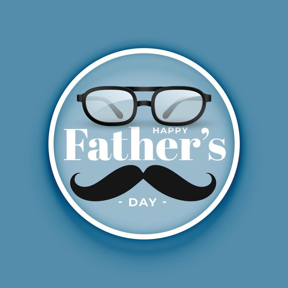 happy fathers day realistic background vector