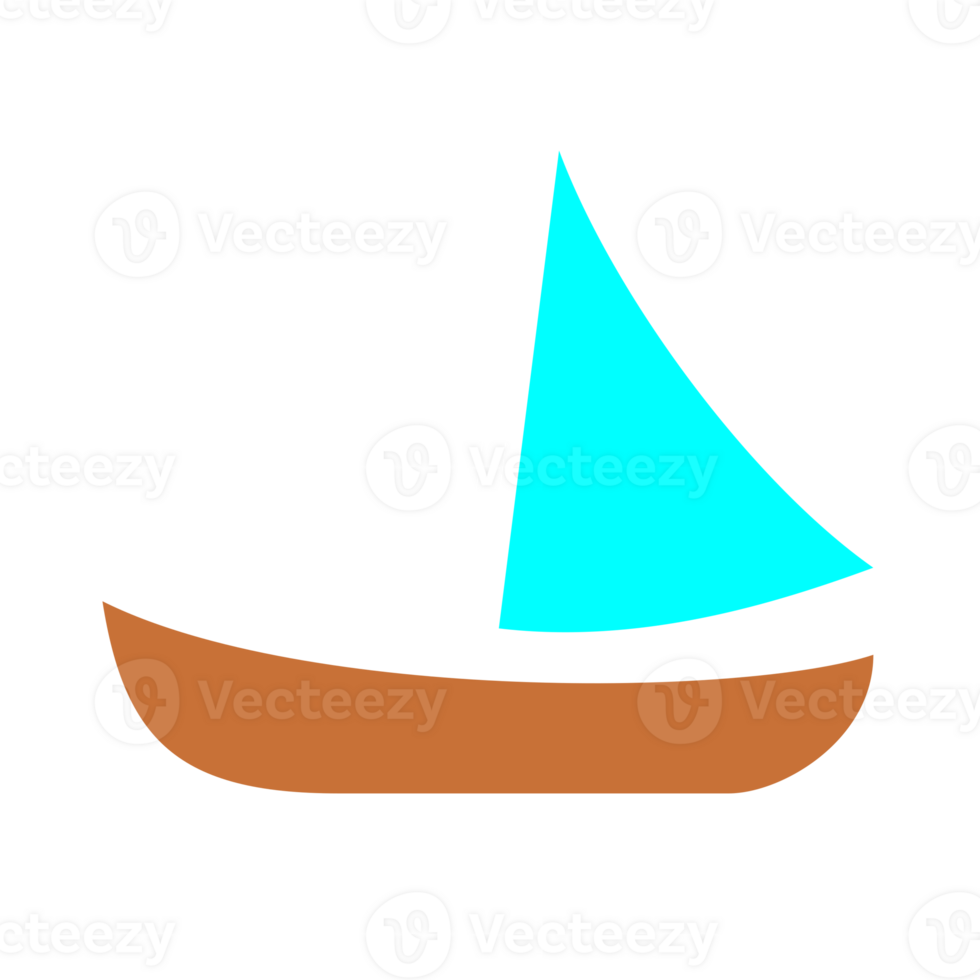 voilier croisière mer transport plat illustration png