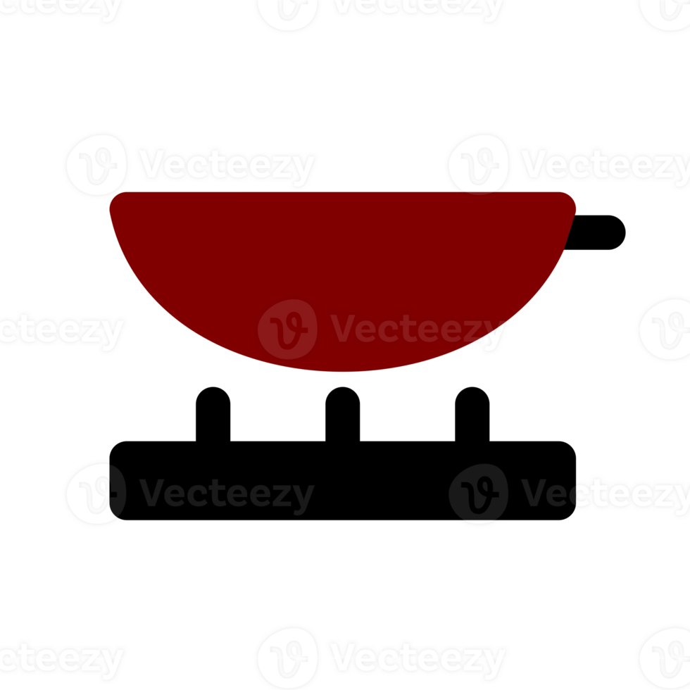 inoxydable la poêle sur le plaque, cuisine sur une gaz poêle. ustensiles de cuisine ustensile et outil à Accueil Contexte png