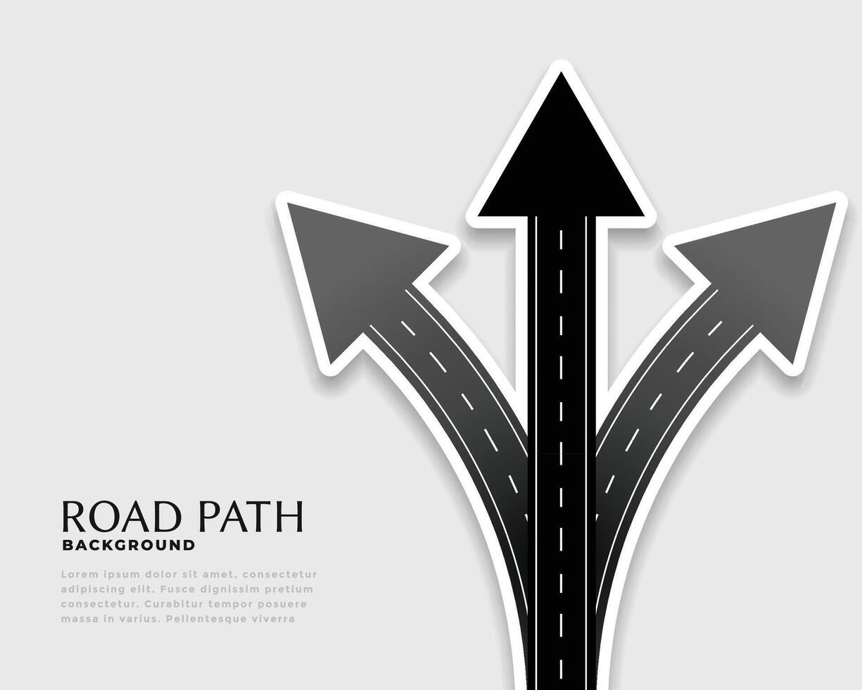 direction arrows made with road style vector