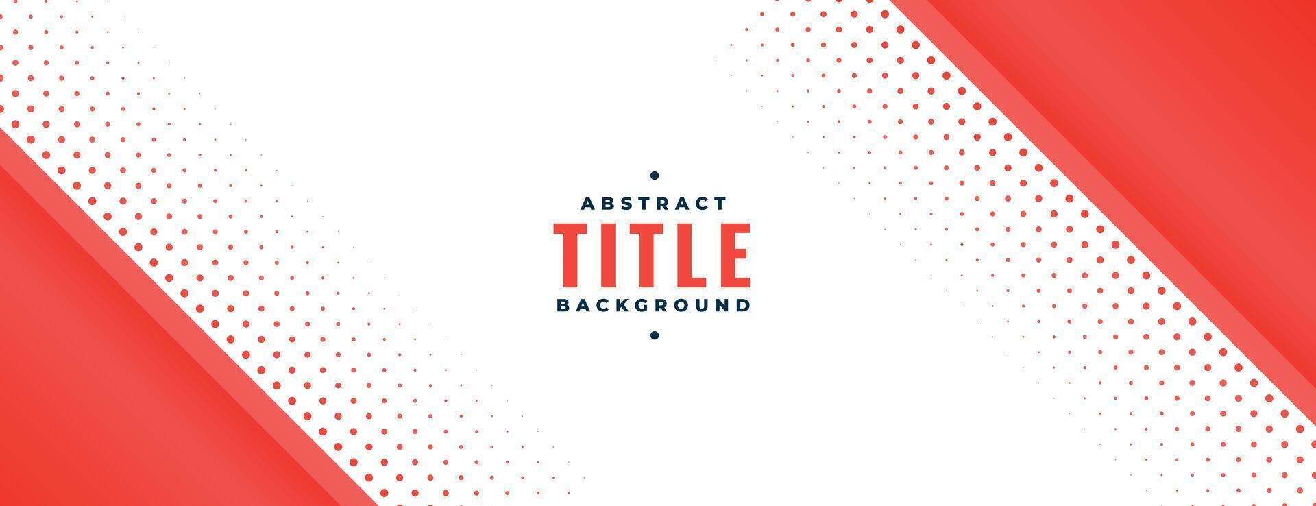 banner with red diagonal shape and halftone vector