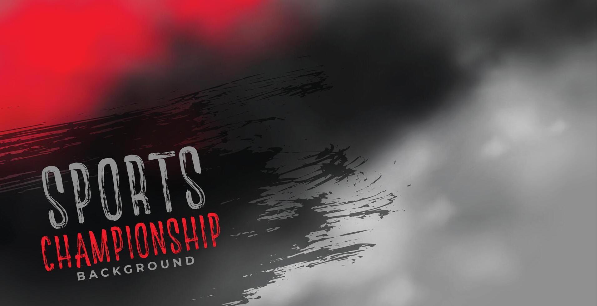 sports chamionship background with red and black smoky clouds vector