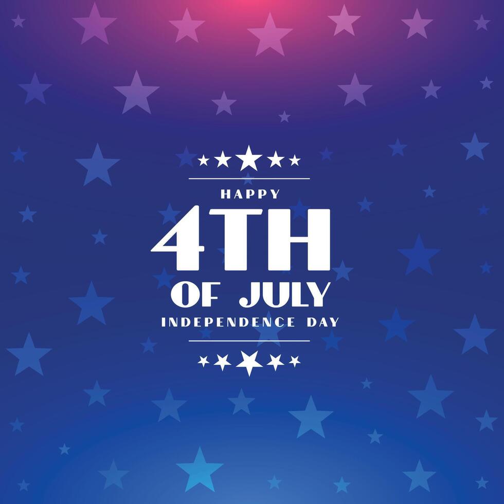 4th of july happy independence day of america background vector