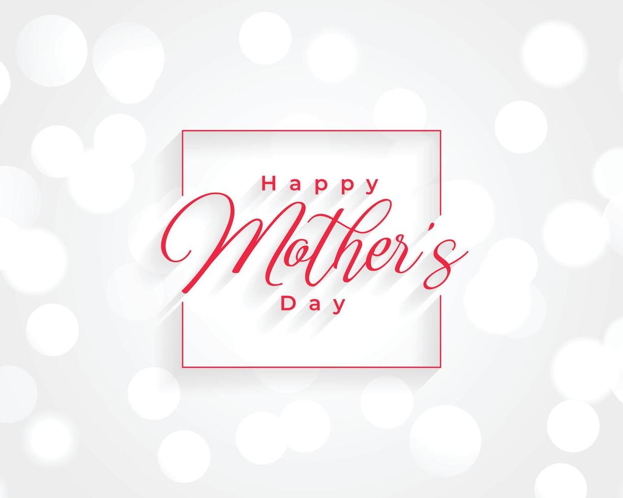 happy mothers day wishes card design vector