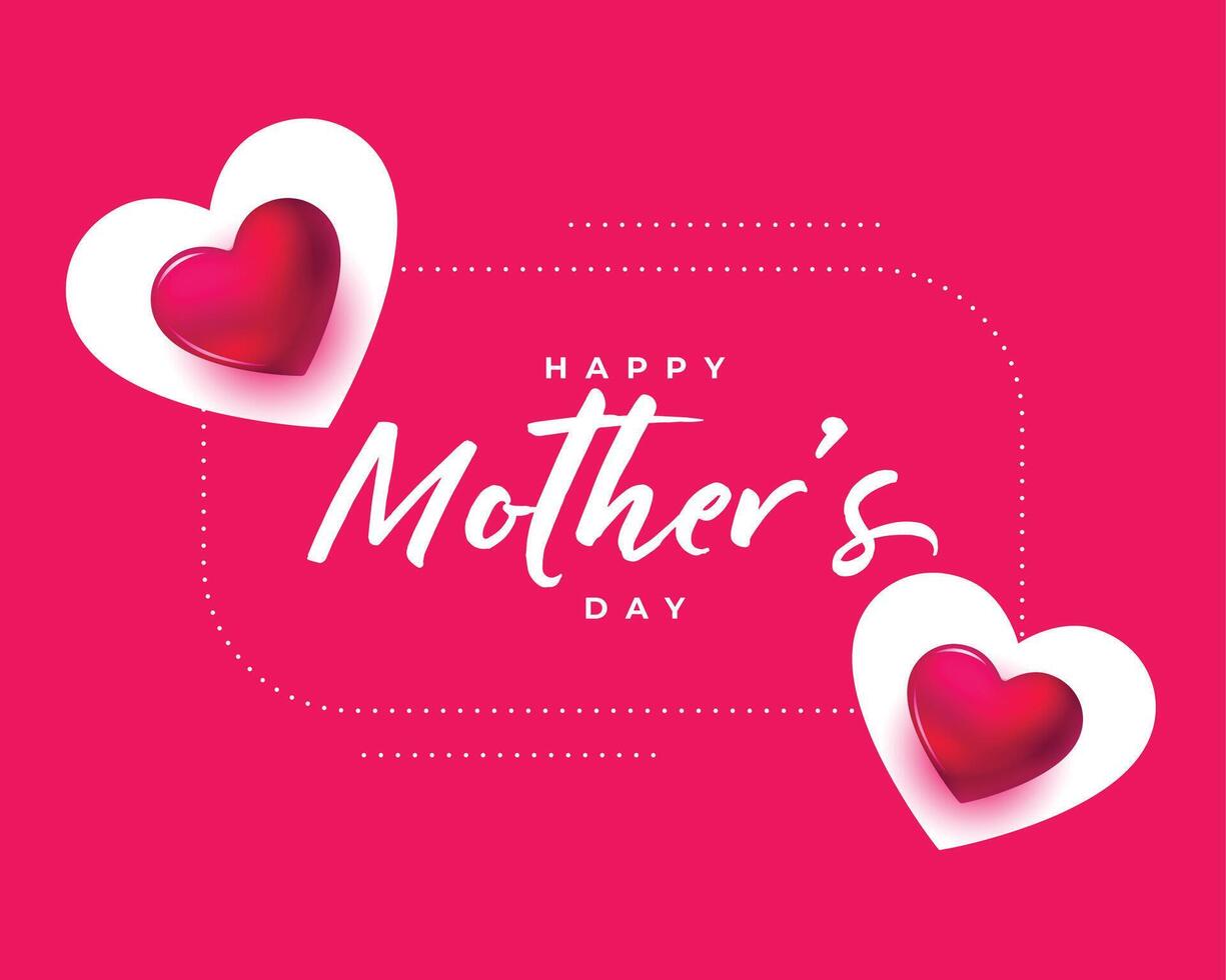 beautiful happy mothers day celebration background vector