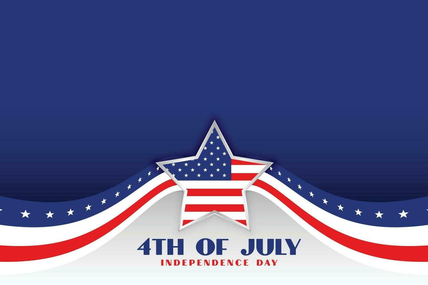 día de la independencia 4 de julio fondo patriótico vector