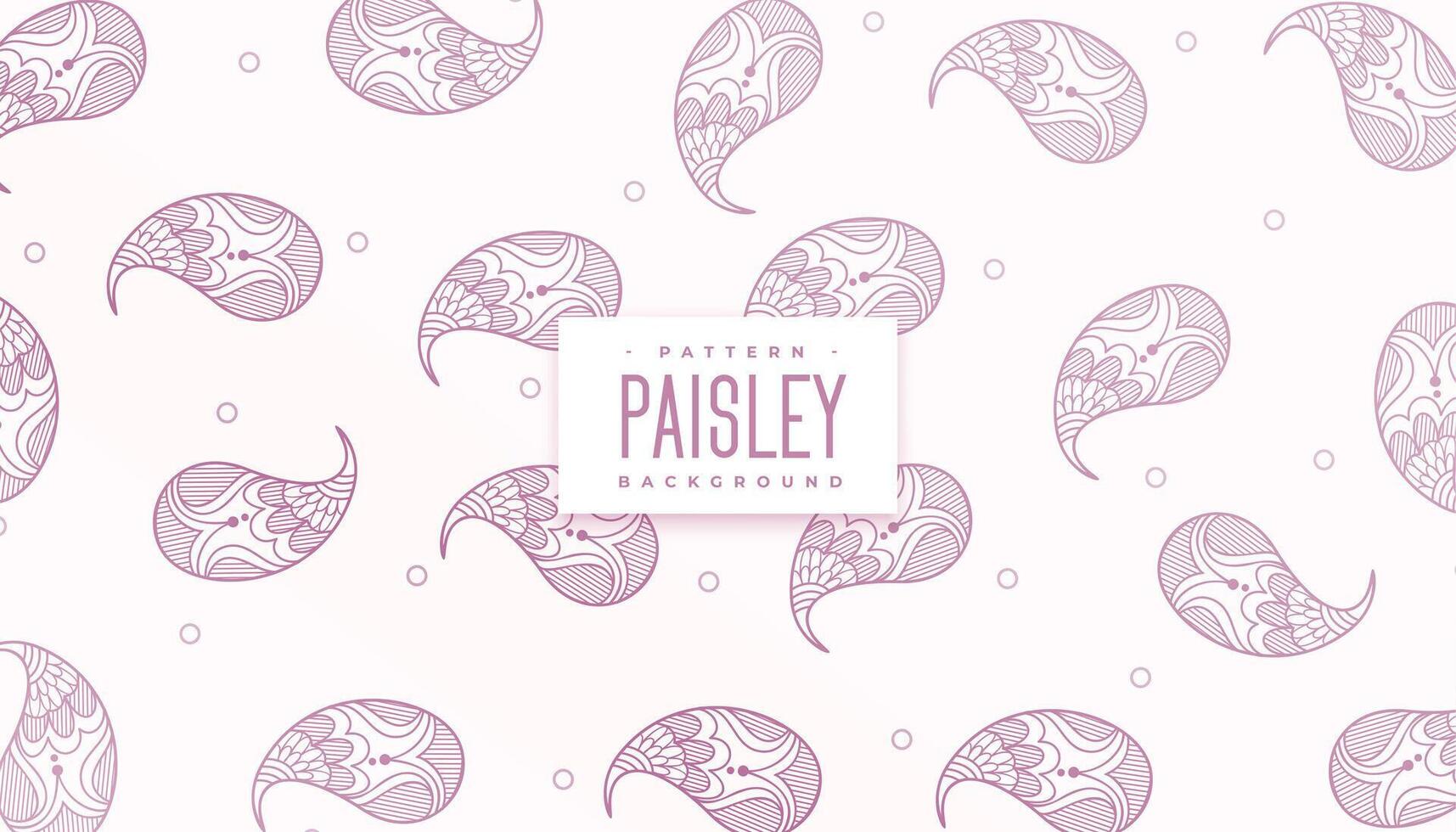 elegant henna paisley design pattern vector