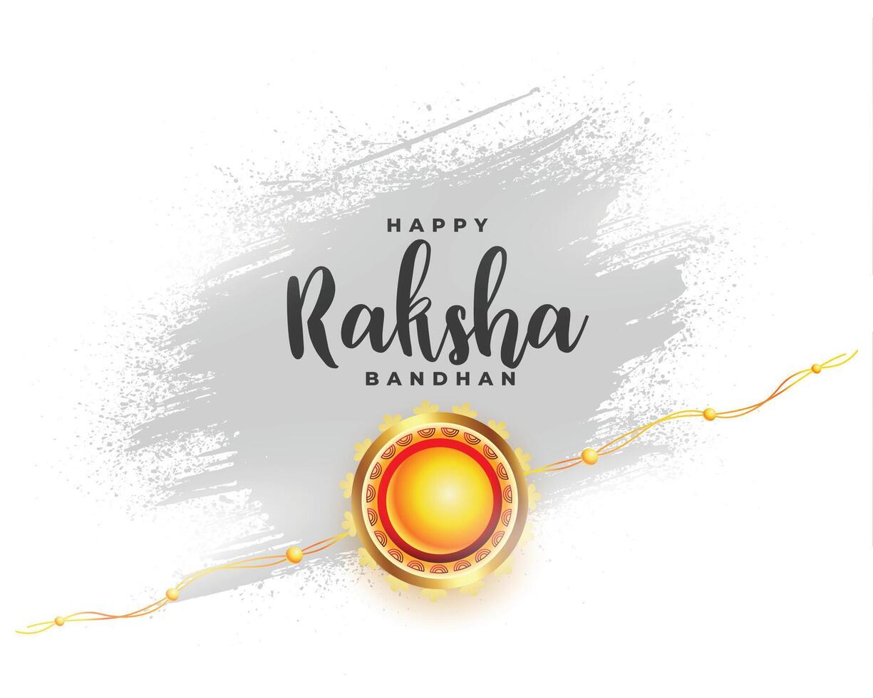 hindu festival of raksha bandhan greeting design vector