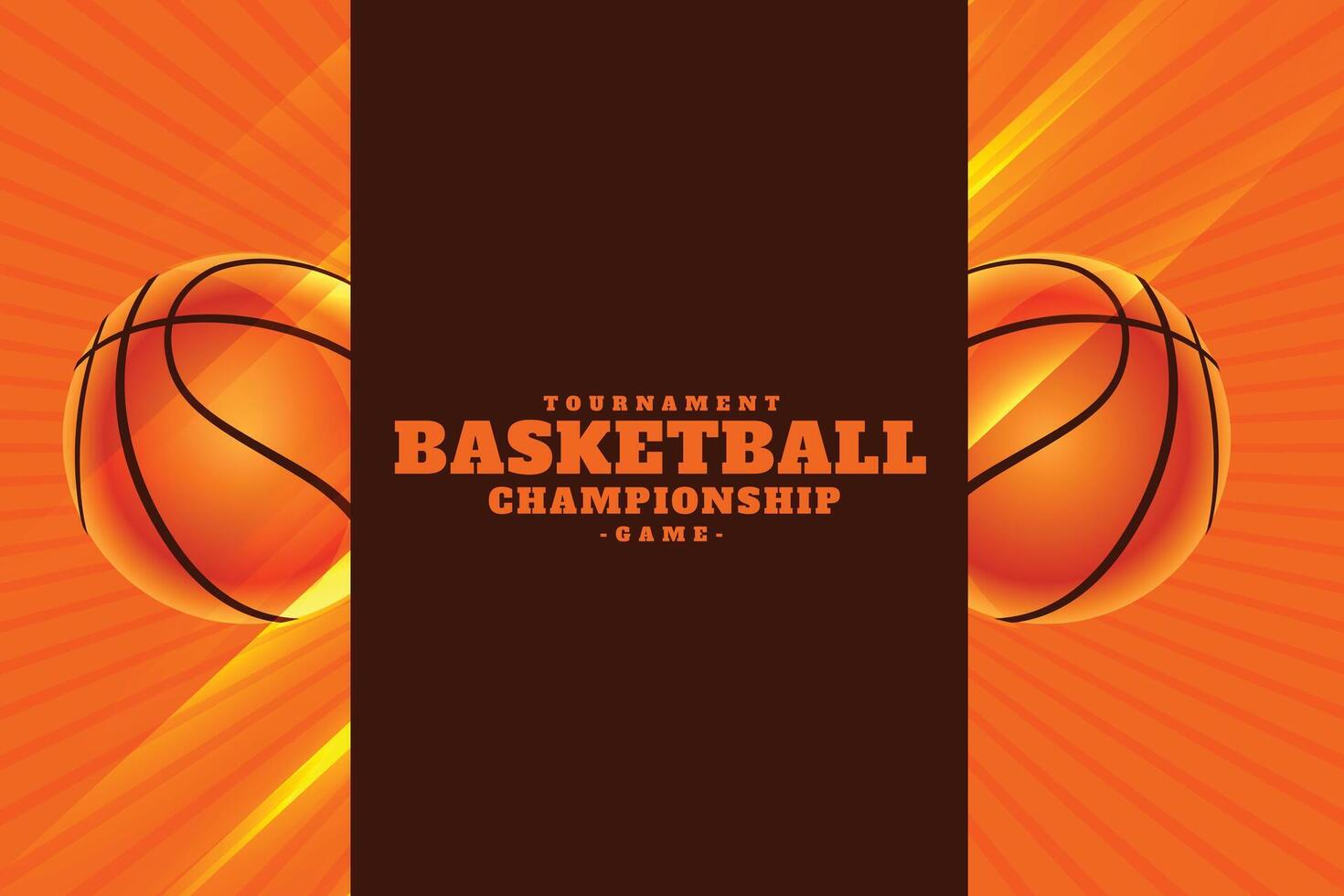 realistic basketball championship tournament background vector