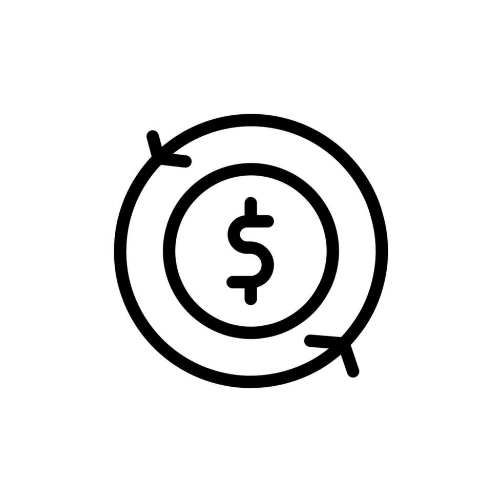 cash flow icon or logo design vector