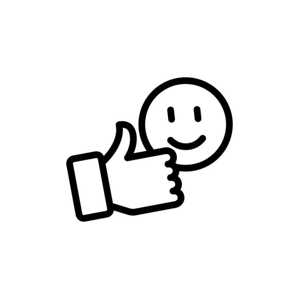 satisfaction icon or logo design isolated sign symbol vector