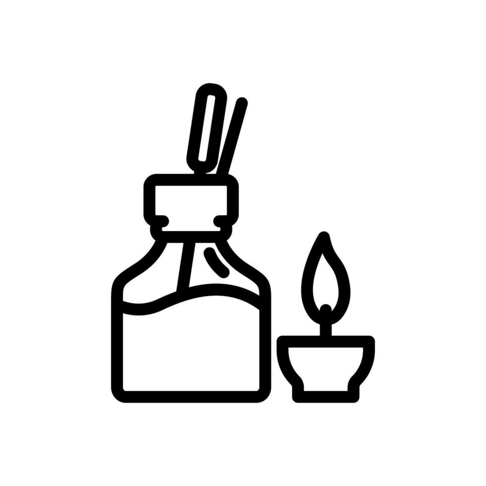 aromatherapy icon or logo design isolated sign symbol vector illustration - high quality line style vector icon