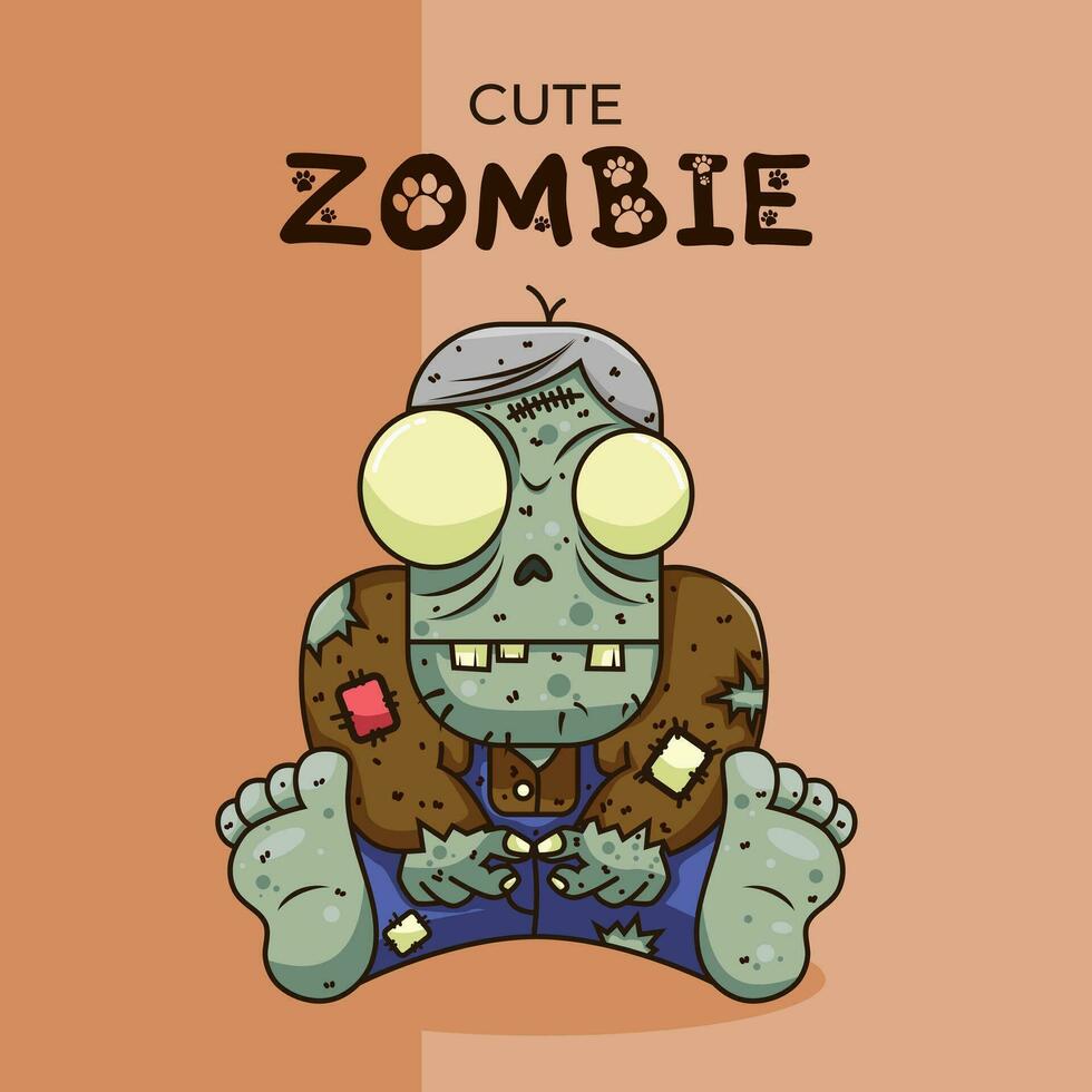 Cute monster character vector illustration