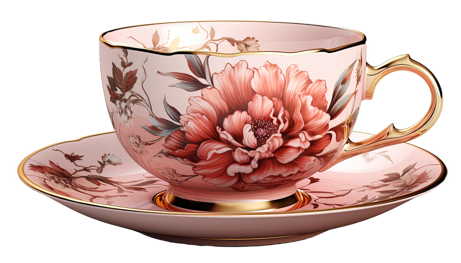 AI Generated Elegant Tea Cup Clipart Cup Transparent Background Tea ai-generated-elegant-tea-cup-clipart-cup-transparent-background-tea