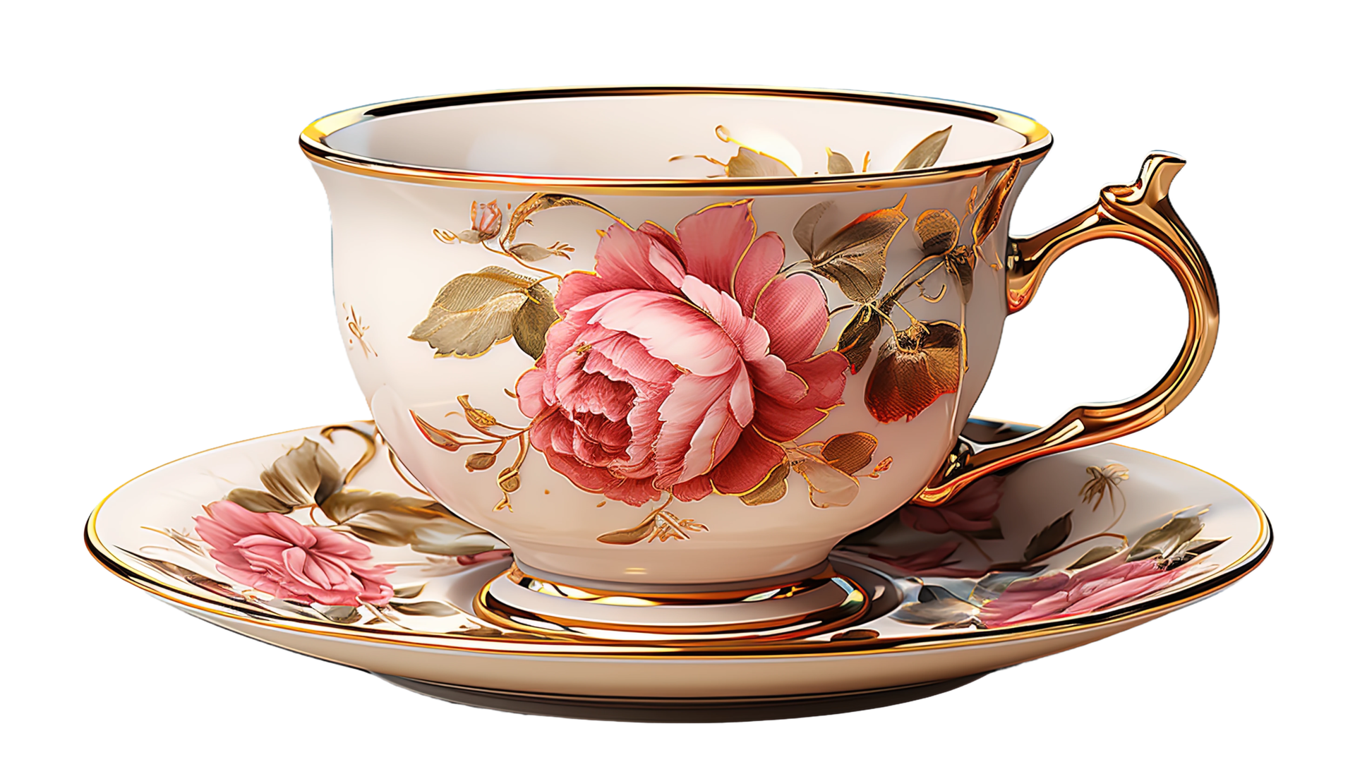 AI Generated Elegant Tea Cup Clipart Cup Transparent Background Tea ai-generated-elegant-tea-cup-clipart-cup-transparent-background-tea