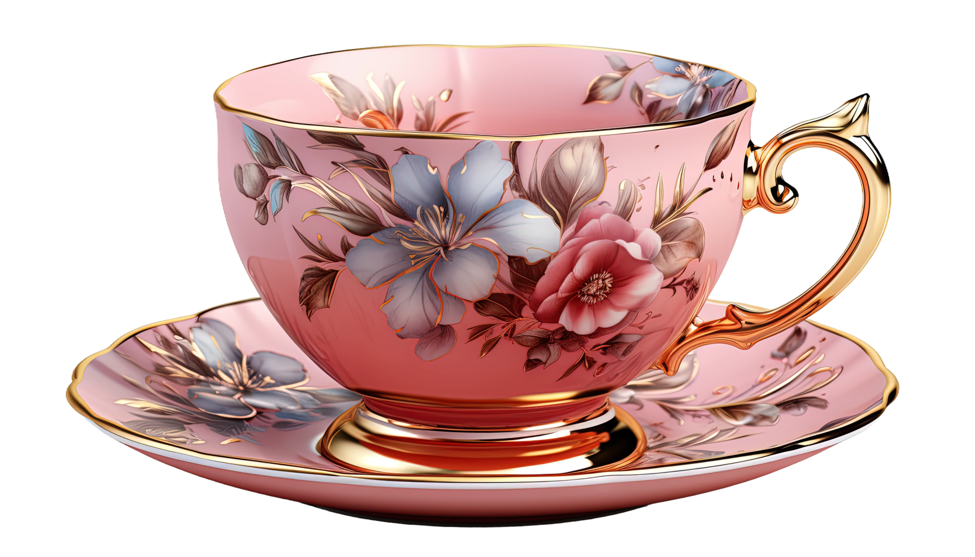 AI Generated Elegant Tea Cup Clipart Cup Transparent Background Tea ai-generated-elegant-tea-cup-clipart-cup-transparent-background-tea