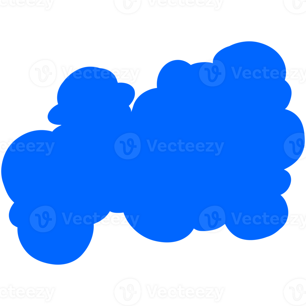 Simple cute cartoon design of clouds. png