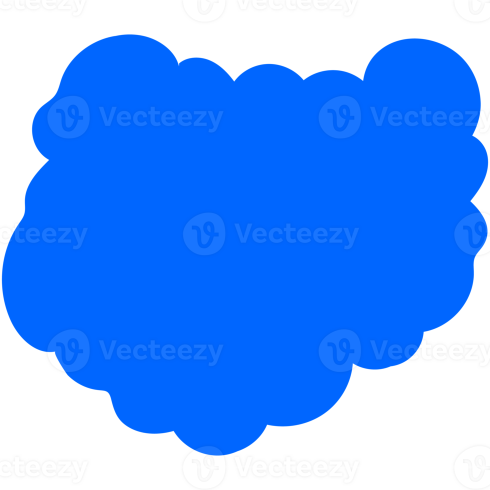 Simple cute cartoon design of clouds. png