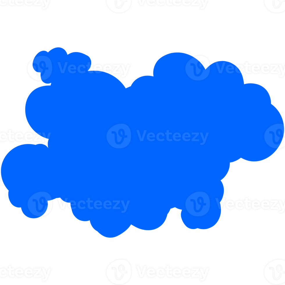 Simple cute cartoon design of clouds. png