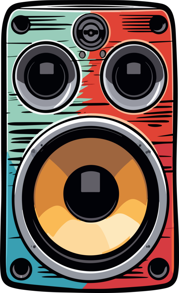 AI generated Audio speaker clipart design illustration png