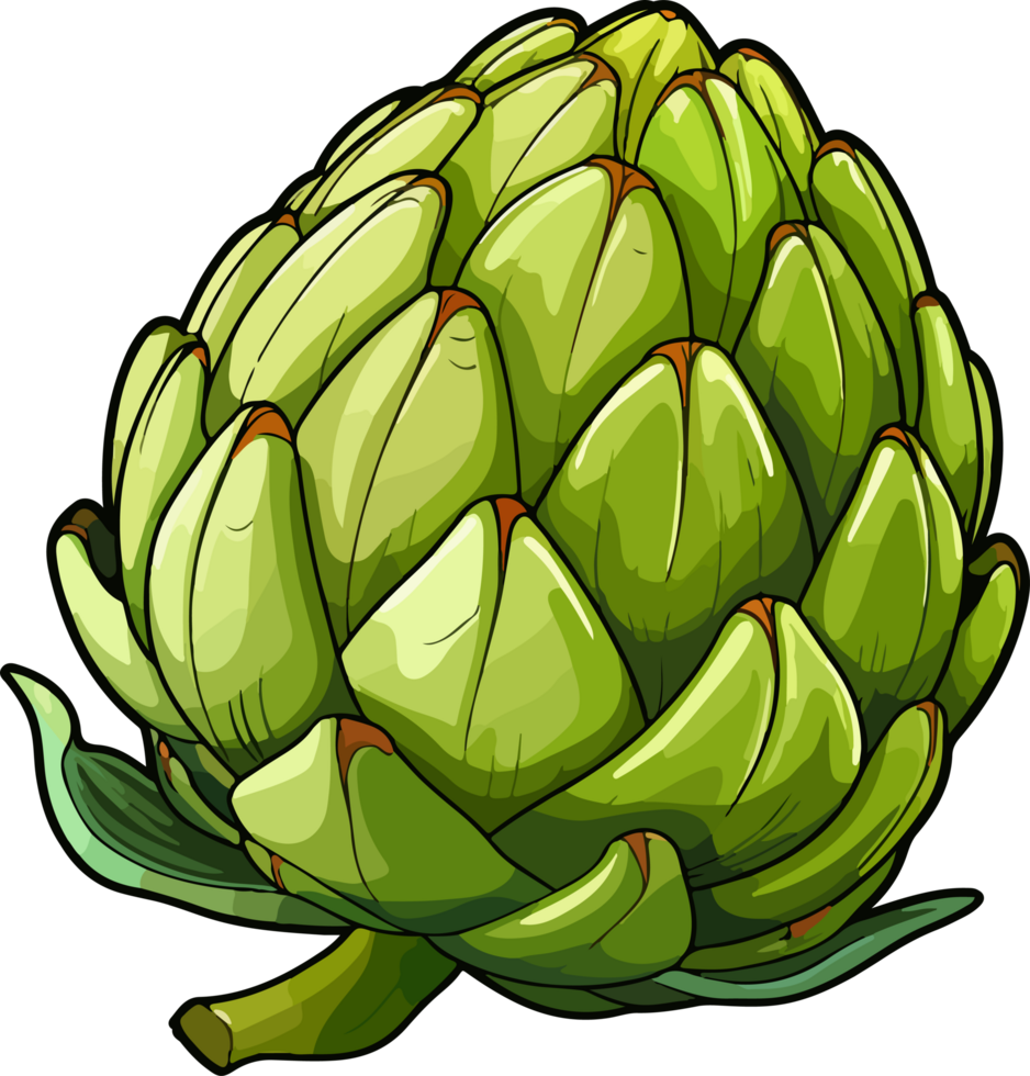 AI generated Artichoke clipart design illustration png