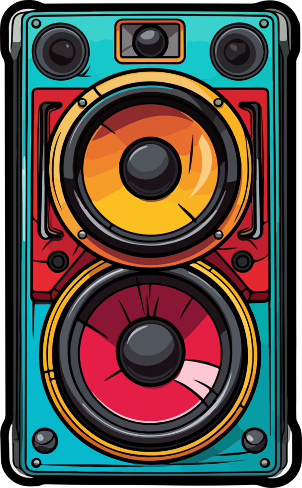 AI generated Audio speaker clipart design illustration png