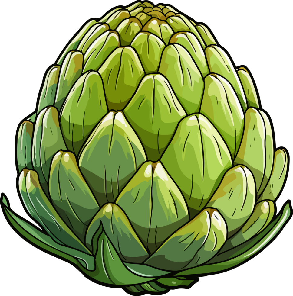 AI generated Artichoke clipart design illustration png