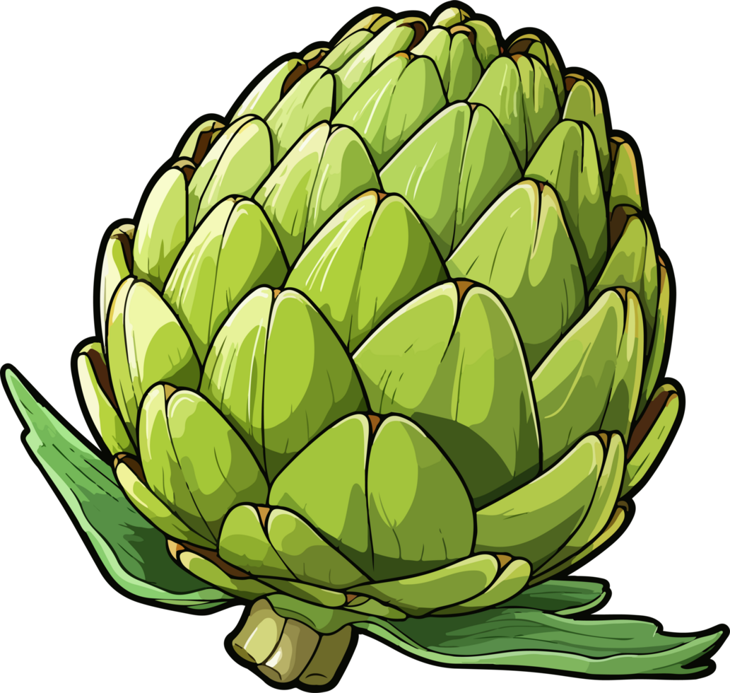 AI generated Artichoke clipart design illustration png