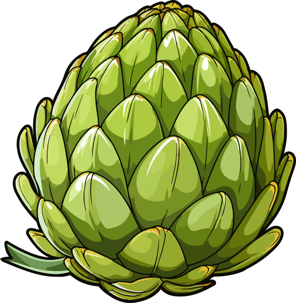 AI generated Artichoke clipart design illustration png