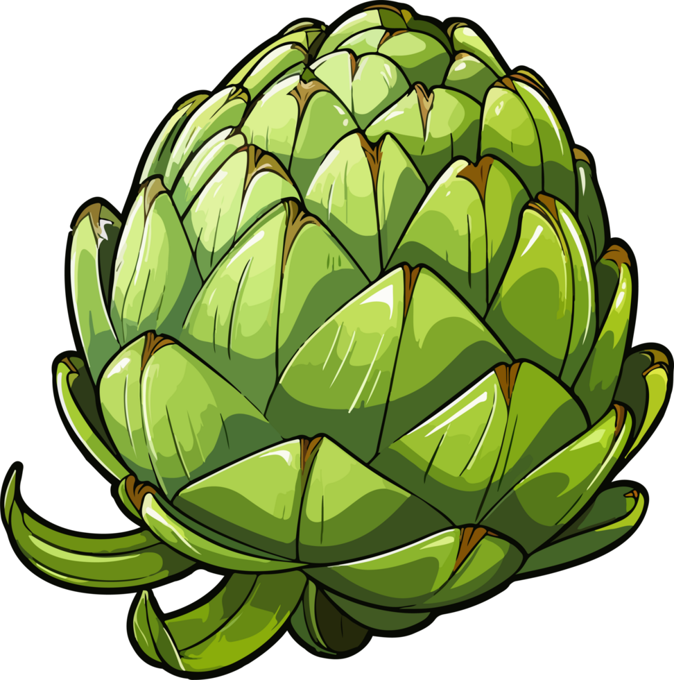 AI generated Artichoke clipart design illustration png