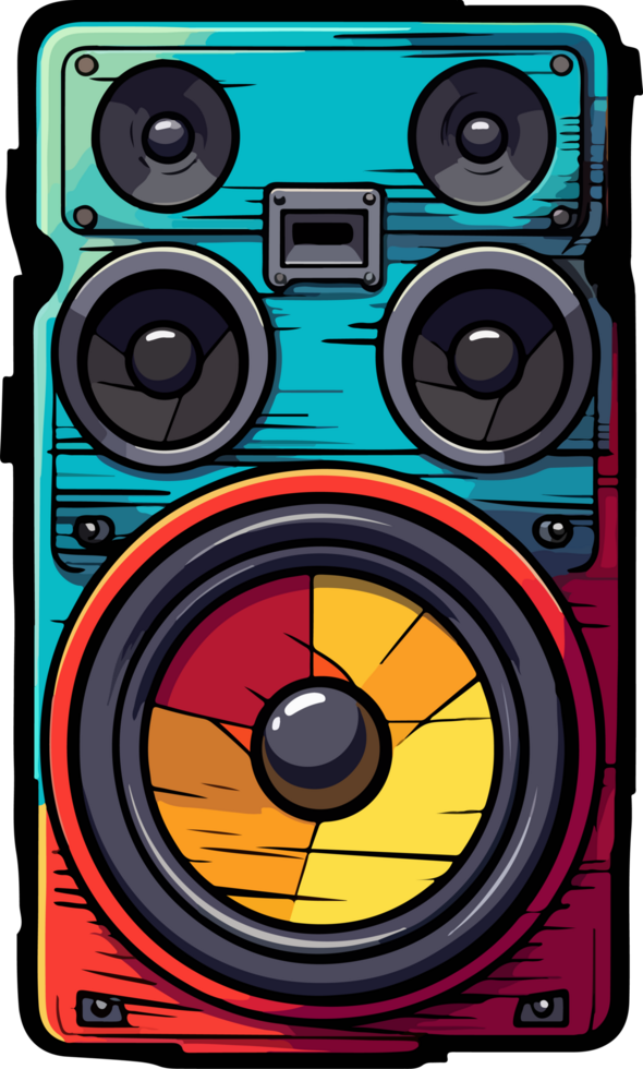 AI generated Audio speaker clipart design illustration png