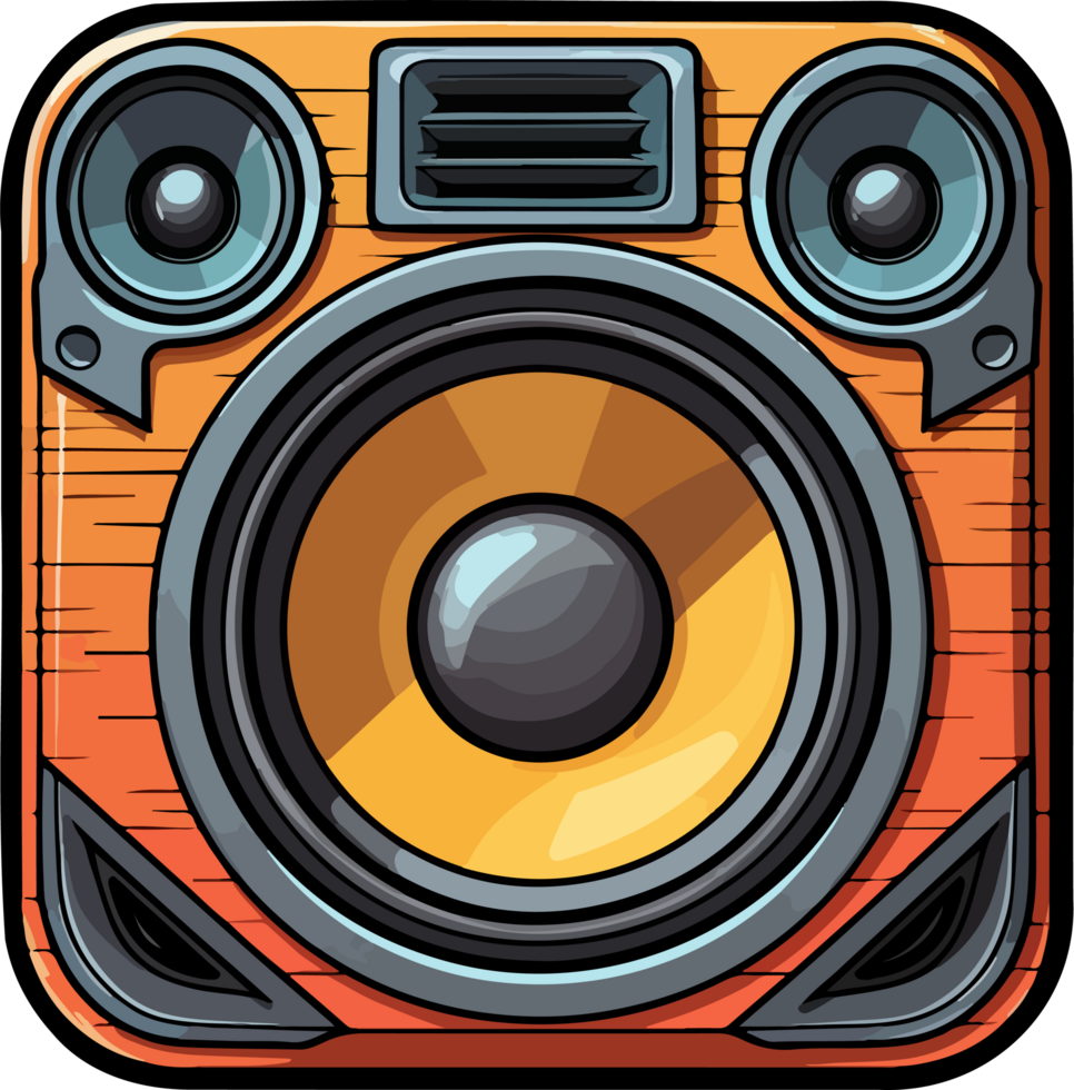 AI generated Audio speaker clipart design illustration png