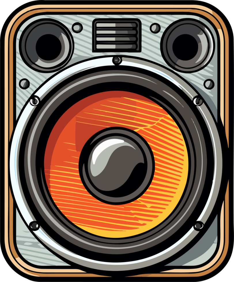 AI generated Audio speaker clipart design illustration png