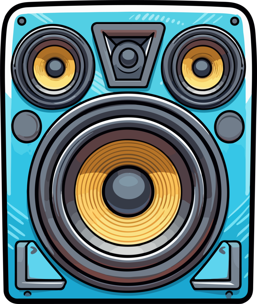 AI generated Audio speaker clipart design illustration png