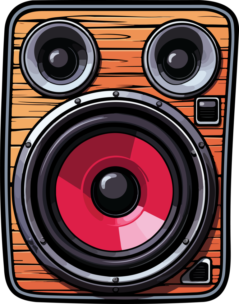 AI generated Audio speaker clipart design illustration png