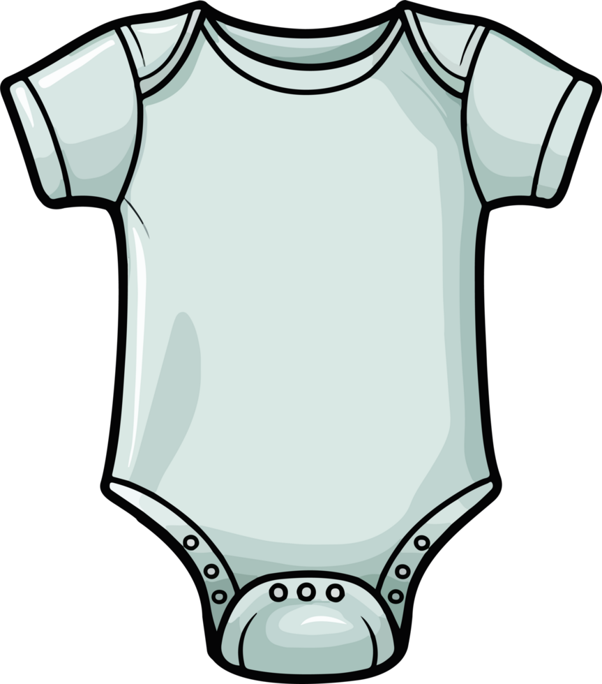 ai généré bébé le maillot de corps clipart conception illustration png