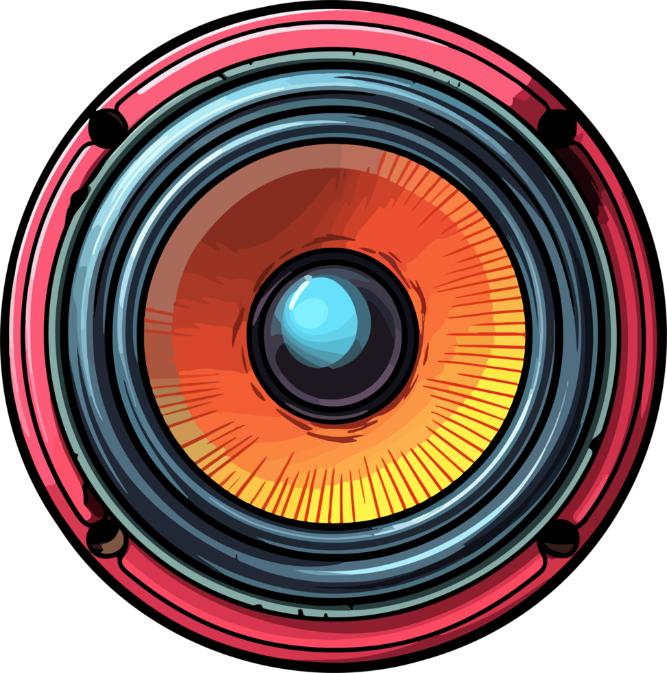 ai gerado audio alto falante clipart Projeto ilustração png