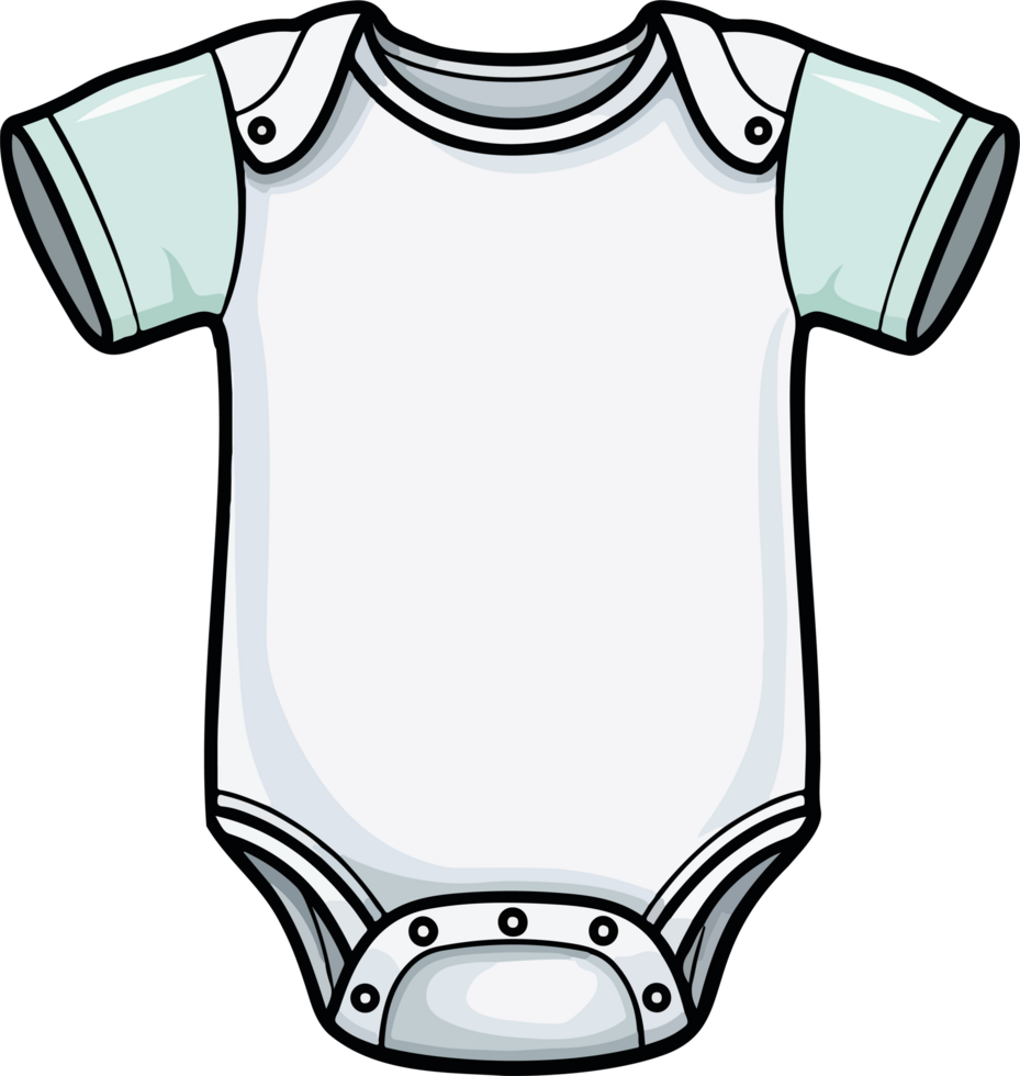 ai généré bébé le maillot de corps clipart conception illustration png