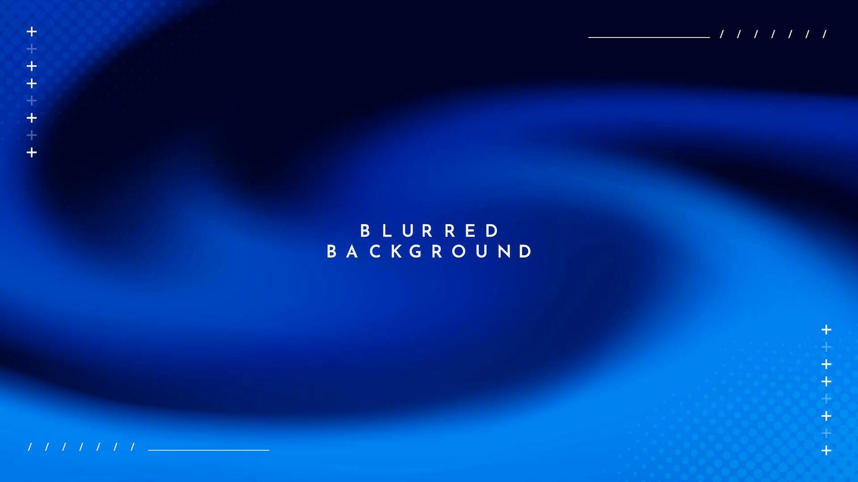 Gradient blurred background in shades of dark blue. Ideal for web banners, social media posts, or any design project that requires a calming backdrop vector