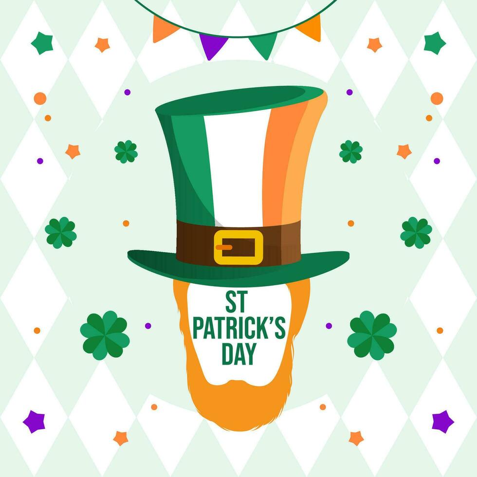 St. Patrick's Day illustration vector background. Vector eps 10